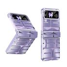 For Samsung Galaxy Z Flip4 5G Integrated Electroplating Folding Phone Case with Hinge(Purple) - 1