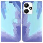 For Infinix Hot 30i Watercolor Pattern Flip Leather Phone Case(Winter Snow) - 1