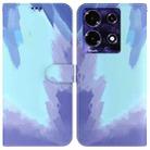 For Infinix Note 30 Watercolor Pattern Flip Leather Phone Case(Winter Snow) - 1