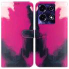 For Infinix Note 30 Watercolor Pattern Flip Leather Phone Case(Berry) - 1