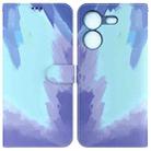 For Tecno Pova 5 Watercolor Pattern Flip Leather Phone Case(Winter Snow) - 1