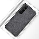 For Xiaomi Note 10 Lite Shockproof Cloth Protective Case(Grey) - 1