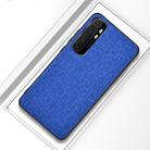 For Xiaomi Note 10 Lite Shockproof Cloth Protective Case(Blue) - 1