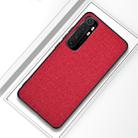 For Xiaomi Note 10 Lite Shockproof Cloth Protective Case(Red) - 1