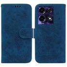 For Infinix Note 30 Butterfly Rose Embossed Leather Phone Case(Blue) - 1