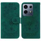 For Infinix Note 30 VIP Butterfly Rose Embossed Leather Phone Case(Green) - 1