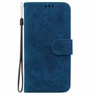 For Infinix Hot 40 / 40 Pro Butterfly Rose Embossed Leather Phone Case(Blue) - 3