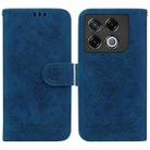 For Infinix GT 20 Pro Butterfly Rose Embossed Leather Phone Case(Blue) - 1