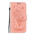 For Infinix GT 20 Pro Butterfly Rose Embossed Leather Phone Case(Pink) - 2