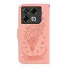 For Infinix GT 20 Pro Butterfly Rose Embossed Leather Phone Case(Pink) - 3