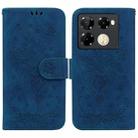 For Infinix Note 40 Pro 4G / 5G Butterfly Rose Embossed Leather Phone Case(Blue) - 1