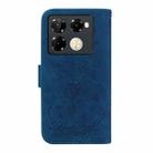 For Infinix Note 40 Pro 4G / 5G Butterfly Rose Embossed Leather Phone Case(Blue) - 3