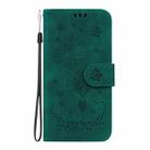 For Infinix Note 40 4G Butterfly Rose Embossed Leather Phone Case(Green) - 2