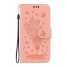 For Infinix Note 40 4G Butterfly Rose Embossed Leather Phone Case(Pink) - 2