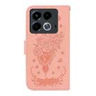 For Infinix Note 40 4G Butterfly Rose Embossed Leather Phone Case(Pink) - 3