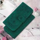 For Infinix Hot 50i / Smart 9 Butterfly Rose Embossed Leather Phone Case(Green) - 2