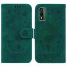 For Nokia C22 Butterfly Rose Embossed Leather Phone Case(Green) - 1