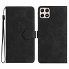 For Honor X8 / X30i Flower Embossing Pattern Leather Phone Case(Black) - 1