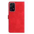 For Honor 200 Lite Global Flower Embossing Pattern Leather Phone Case(Red) - 3