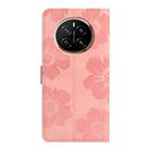 For Honor Magic7 Pro Flower Embossing Pattern Leather Phone Case(Pink) - 3