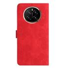 For Honor Magic7 Flower Embossing Pattern Leather Phone Case(Red) - 3