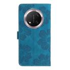 For Honor X9C Flower Embossing Pattern Leather Phone Case(Blue) - 3