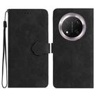 For Honor X9C Flower Embossing Pattern Leather Phone Case(Black) - 1