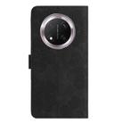 For Honor X9C Flower Embossing Pattern Leather Phone Case(Black) - 3