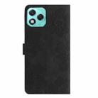 For Honor 400 Lite Global Flower Embossing Pattern Leather Phone Case(Black) - 3