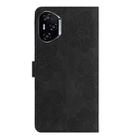For Honor 400 Pro Global 160.8mm Flower Embossing Pattern Leather Phone Case(Black) - 3
