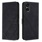 For Sony Xperia 5 VI Crossbody 3D Embossed Flip Leather Phone Case(Black) - 2