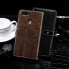 For OPPO A12 idewei Crocodile Texture Horizontal Flip Leather Case with Holder & Card Slots & Wallet(Dark Brown) - 3