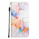 For Sony Xperia 1 VI PT003 Marble Pattern Flip Leather Phone Case(Galaxy Marble White LS004) - 3