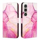 For Sony Xperia 1 VI PT003 Marble Pattern Flip Leather Phone Case(Pink Purple Gold LS001) - 2