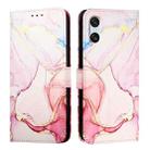 For Sony Xperia 10 VI PT003 Marble Pattern Flip Leather Phone Case(Rose Gold LS005) - 2