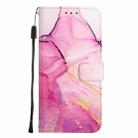 For Sony Xperia 10 VI PT003 Marble Pattern Flip Leather Phone Case(Pink Purple Gold LS001) - 3