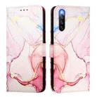 For Sony Xperia 10 IV PT003 Marble Pattern Flip Leather Phone Case(Rose Gold LS005) - 3