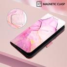 For Sony Xperia 10 IV PT003 Marble Pattern Flip Leather Phone Case(Pink Purple Gold LS001) - 2