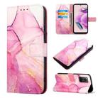 For Xiaomi Redmi Note 12S 4G Global PT003 Marble Pattern Flip Leather Phone Case(Pink Purple Gold LS001) - 1