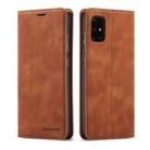 For Samsung Galaxy A31 Forwenw Dream Series Oil Edge Strong Magnetism Horizontal Flip Leather Case with Holder & Card Slots & Wallet & Photo Frame(Brown) - 1