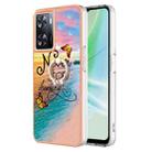 For OnePlus Nord N300 Electroplating IMD TPU Phone Case with Ring(Dream Butterfly) - 1