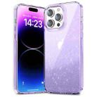 For iPhone 14 Pro Max Star Solid Color Phone Case(Purple) - 1