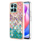 For Honor X6a Electroplating IMD TPU Phone Case with Ring(Colorful Scales) - 1