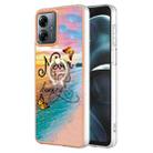 For Motorola Moto G14 Electroplating IMD TPU Phone Case with Ring(Dream Butterfly) - 1