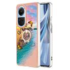 For OPPO Reno10 5G Global Electroplating IMD TPU Phone Case with Ring(Dream Butterfly) - 1