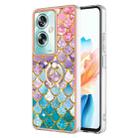 For OPPO A79 5G Global Electroplating IMD TPU Phone Case with Ring(Colorful Scales) - 1