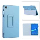 For Lenovo Tab M8 4th Gen Litchi Texture Leather Tablet Case(Light Blue) - 1