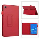 For Lenovo Tab M8 4th Gen Litchi Texture Leather Tablet Case(Red) - 1