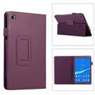 For Lenovo Tab M8 4th Gen Litchi Texture Leather Tablet Case(Purple) - 1