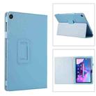 For Lenovo Tab M10 5G Litchi Texture Leather Tablet Case(Light Blue) - 1